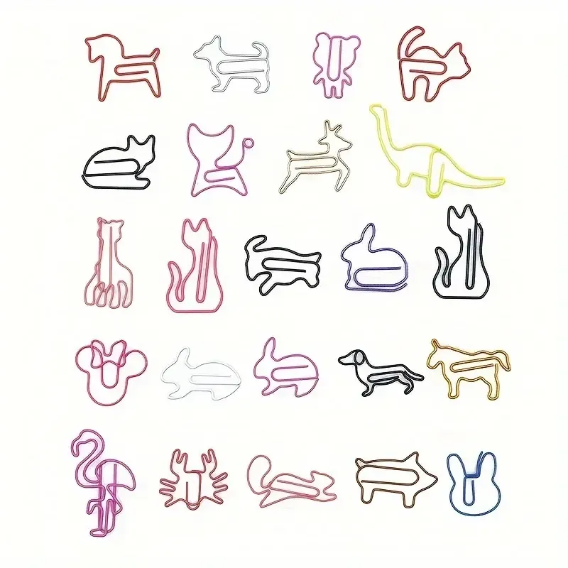 Набір декоративних скріпок у формі фігурок (30 шт) — рандомний вибір дизайну Київ - фото 3