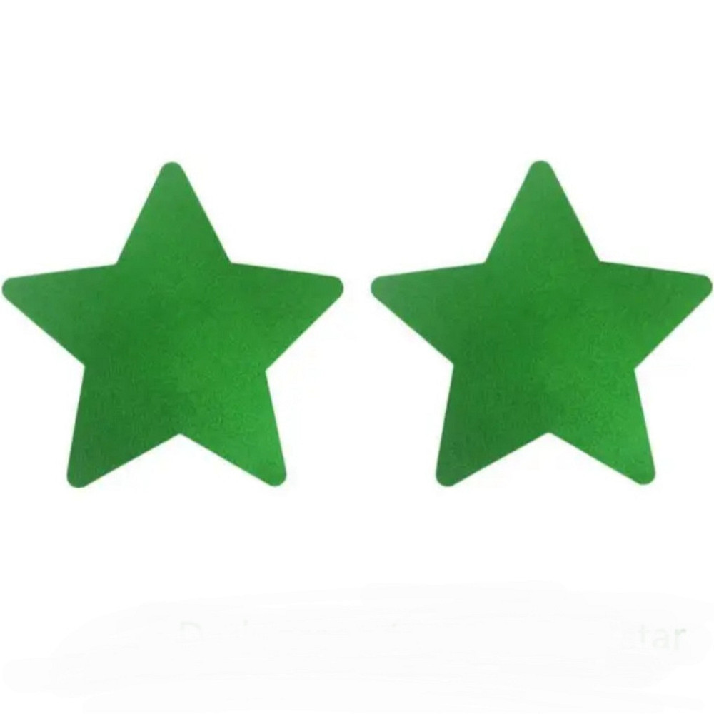 Стікіні для грудей Зірочки 8 см зелений Київ - фото 1