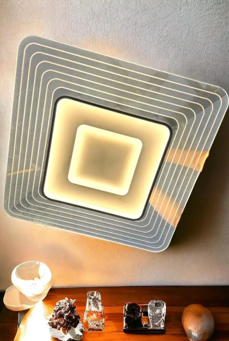 Светодиодная люстра Портал PJ824 (60х60см) Золотая / Белая Винница - изображение 3