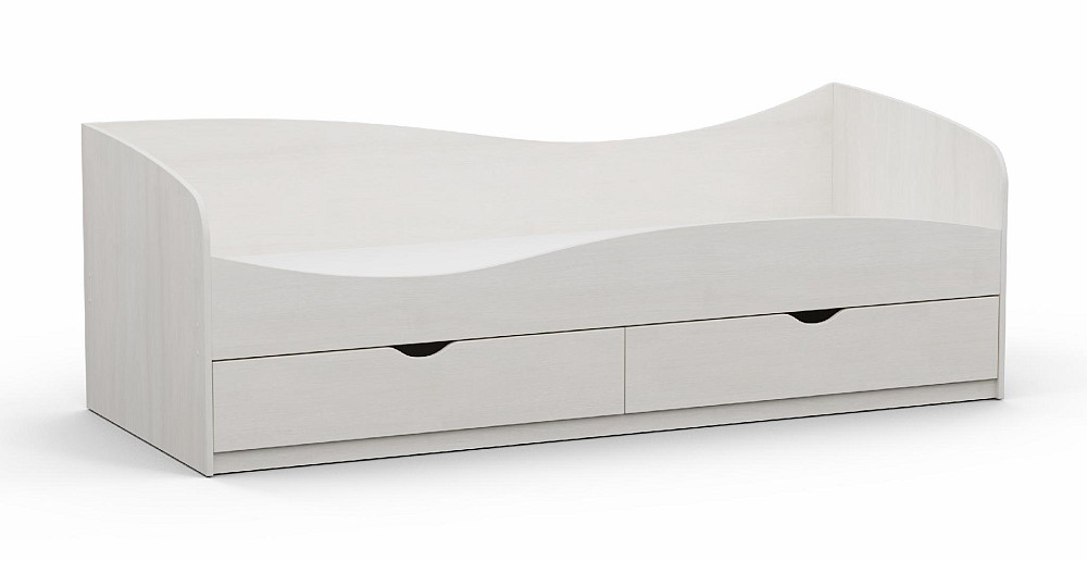 Кровать односпальная L-7, Дуб Шамоні Світлий, 2030х834х680 Львов - изображение 1