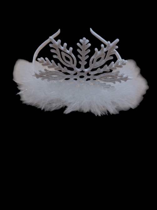 Корона обруч новорічна на голову one size білий Київ - фото 1