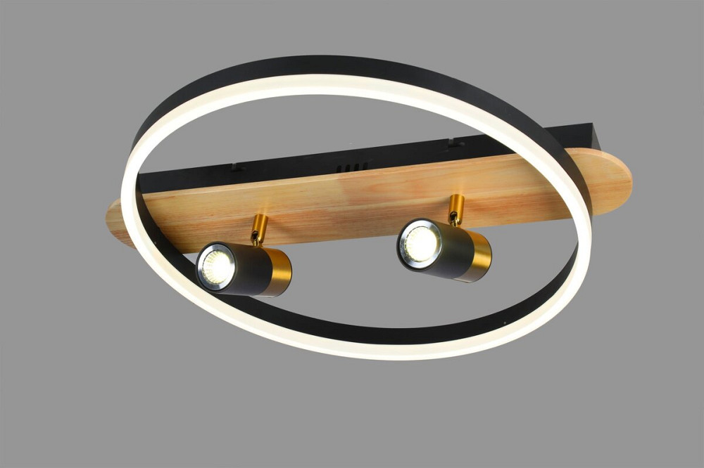 VALESO Люстра стельова світлодіодна VALESO 77084/1+2S, чорний Коломия - фото 2