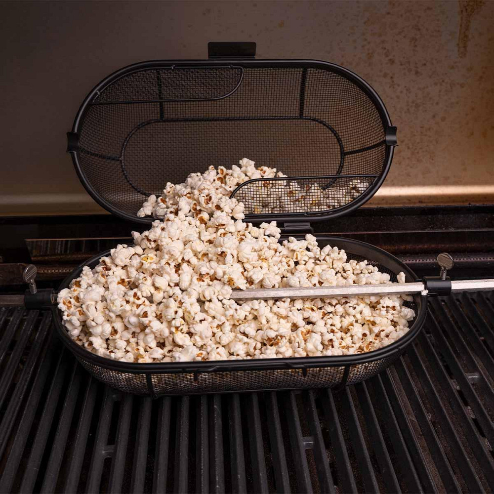 Кошик-сітка для рожна (вертелу) SANTOS, для гриля, кругла, чорна, антипригарна 897535 Код: 010972 Рівне - фото 3