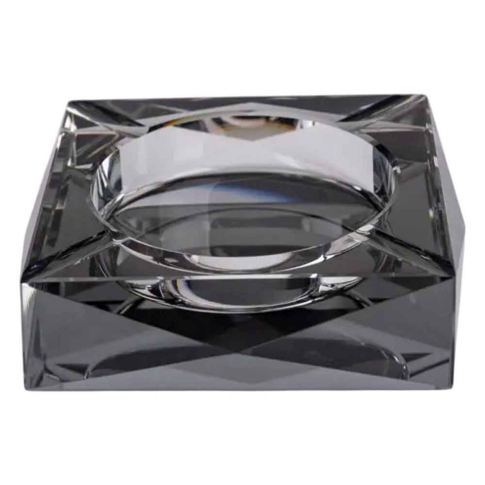 Yiwu Скляна попільничка для сигарет 13х13х4 см попільничка квадратна настільна Сіра HP-4-131 Коломия - фото 1