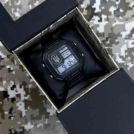 Patriot 010BKUASI Тризуб срібло Чорні + Коробка. SBR Київ