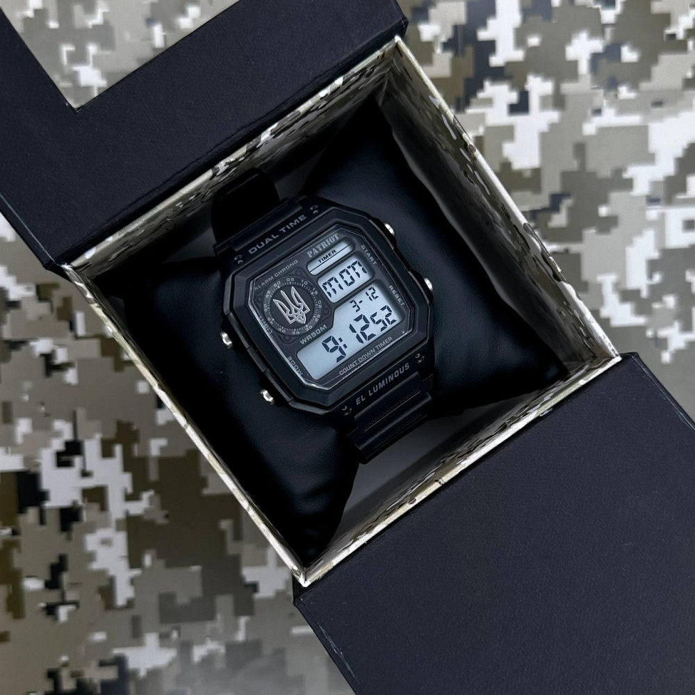 Patriot 010BKUASI Тризуб срібло Чорні + Коробка. SBR Киев - изображение 4