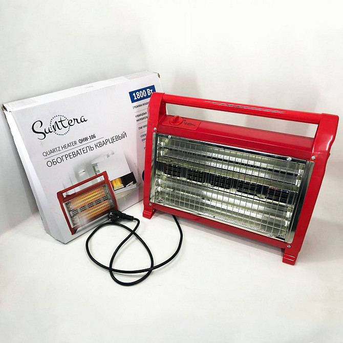 Кварцовий обігрівач heater Suntera QHW-106 1800Вт, Кварцовий обігрівач BD-941 з терморегулятором Київ - фото 6