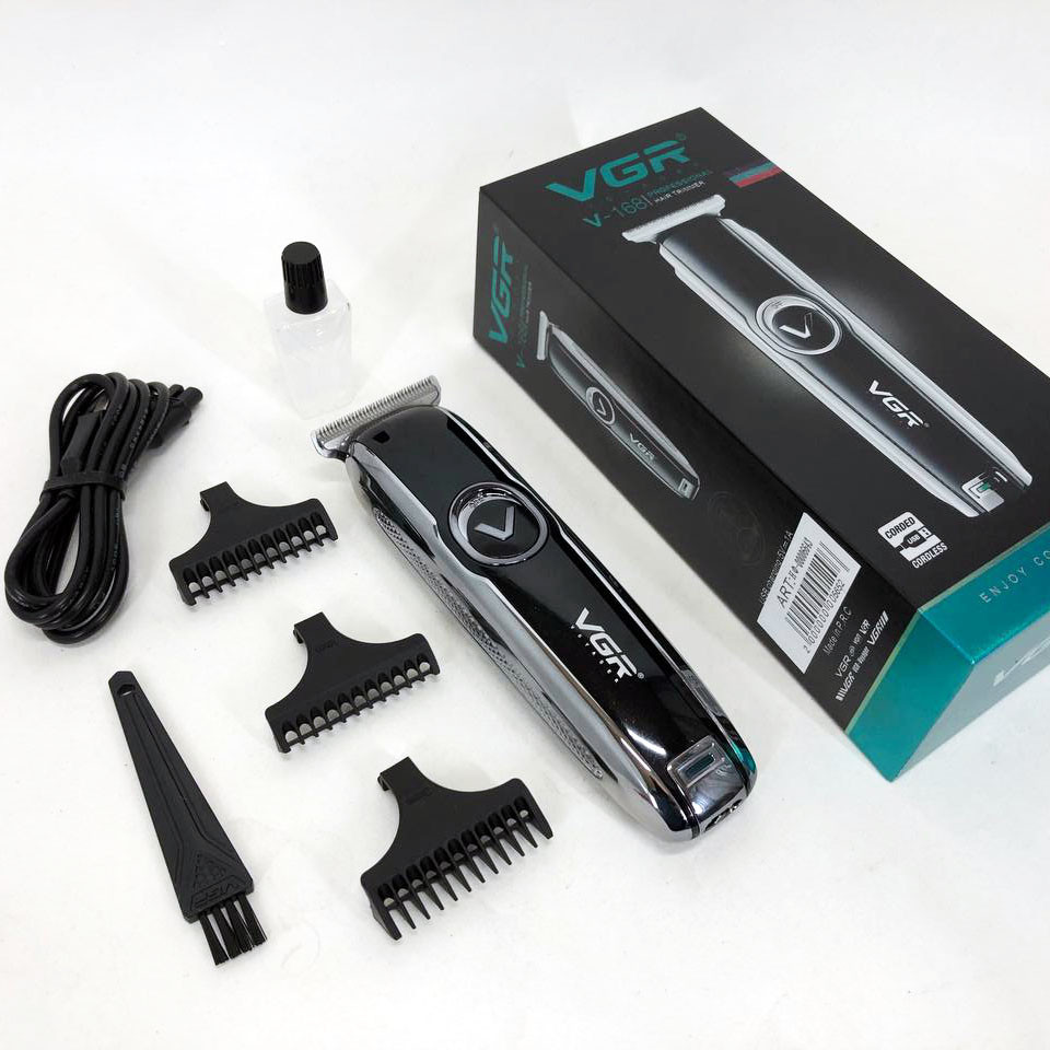 Професійна машинка для стрижки волосся, Тример з регульованою довжиною, Електронна машинка для стрижки PD-34 Львів - фото 6