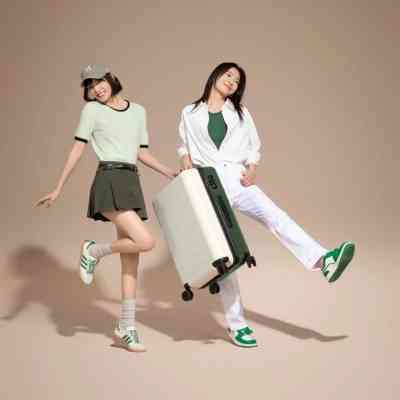 Чемодан Xiaomi Ninetygo Rhine Luggage 28" White+Green (6941413222150) Вінниця