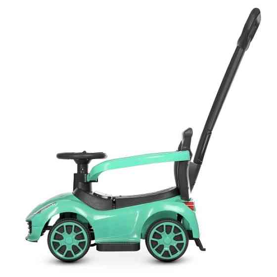 Детская машинка каталка толокар с ручкой SPOKO SP-608 для детей Зеленый Киев