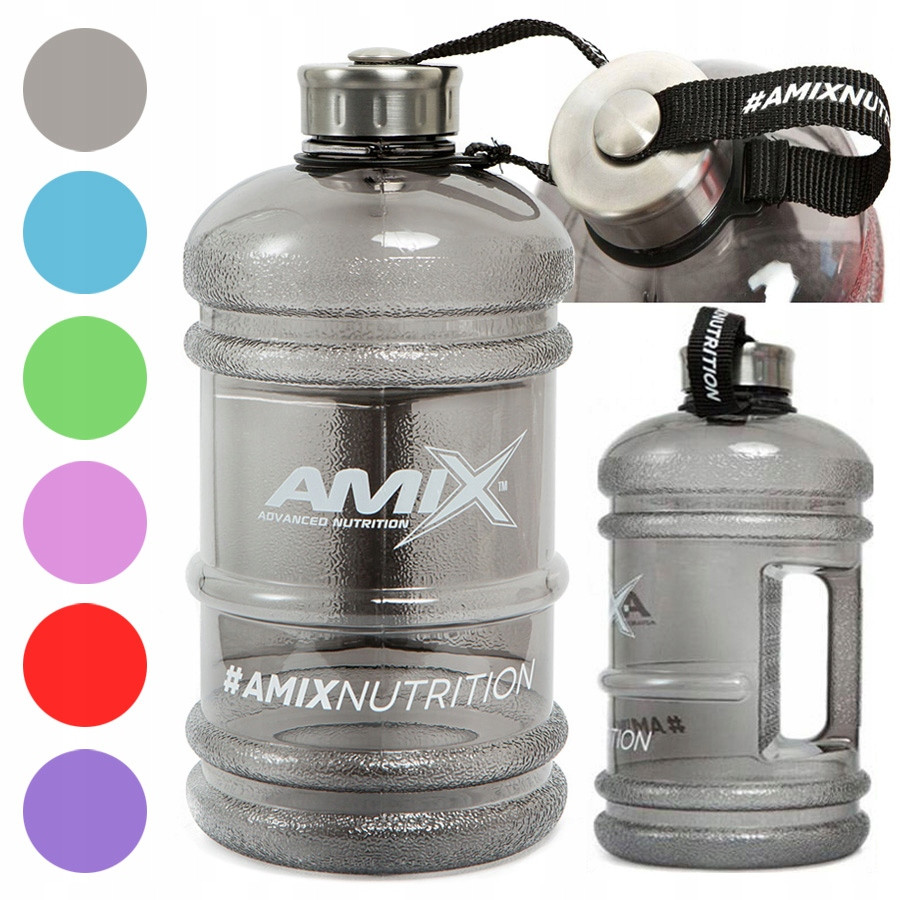 Пляшка для води Amix Nutrition Water Bottle Amix 2200ml Black Луцьк - фото 2