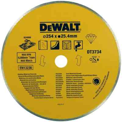 Диск пильний DeWALT алмазний бетон/цегла/підлогова плитка/кахель, 250х1.6х25.4 мм (DT3734) Вінниця