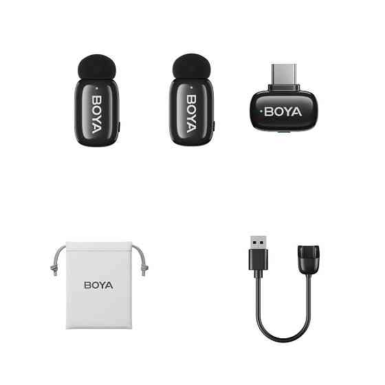 Мікрофон подвійний бездротової міні для телефону Type-C Boya Mini-23 SBR Київ