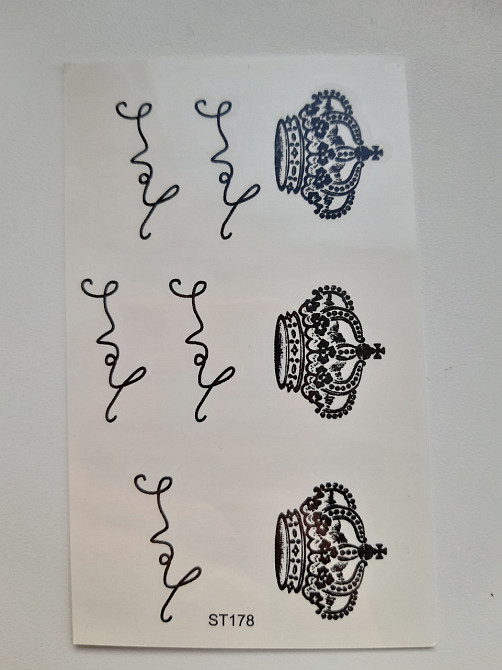 Тимчасове тату з написами - 10*6см Київ - фото 1