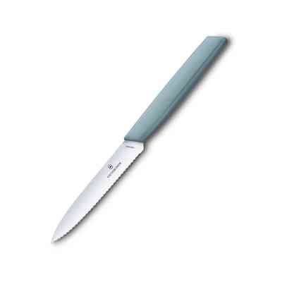 Кухонний ніж Victorinox Swiss Modern Paring Serrate 10см Blue (6.9006.10W21) Вінниця