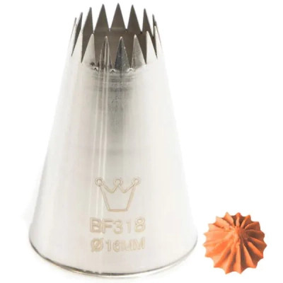 Кондитерская насадка Martellato French Star 16 мм (BF 318) Винница - изображение 1