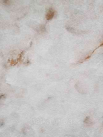 Шпалери вінілові на флізеліні гарячого тиснення DU&KA 1.06х10 вензель основа під штукатурку сірі коричневі Київ