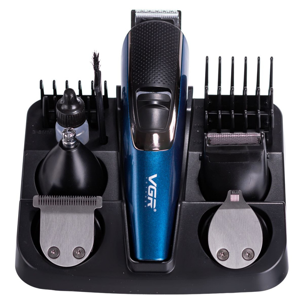VGR Машинка тример для стрижки 4в1 з насадками Синій VGR V-172 Коломыя - изображение 1