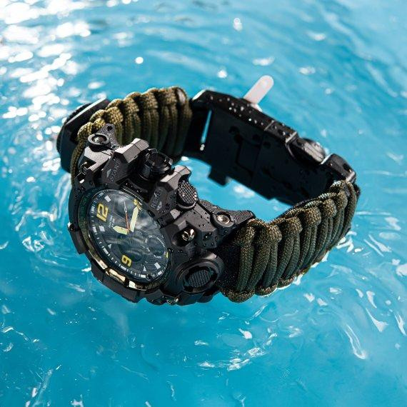 Чоловічий наручний годинник Besta Life Pro з компасом (Зелений з чорним) Вінниця - фото 6