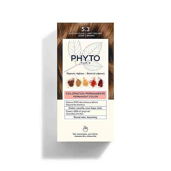 Фіто Фітоколор Безаміачна крем-фарба для волосся Phyto PhytoColor Coloration Permanente 5.3 Світлий шатен золотистий 112 мл Дніпро