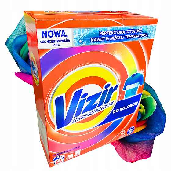 VIZIR COLOR 44 СТИРАЛЬНЫЙ ПОРОШОК ( VIZIR PROSZEK DO KOLORU 44 PRANIA) Львов