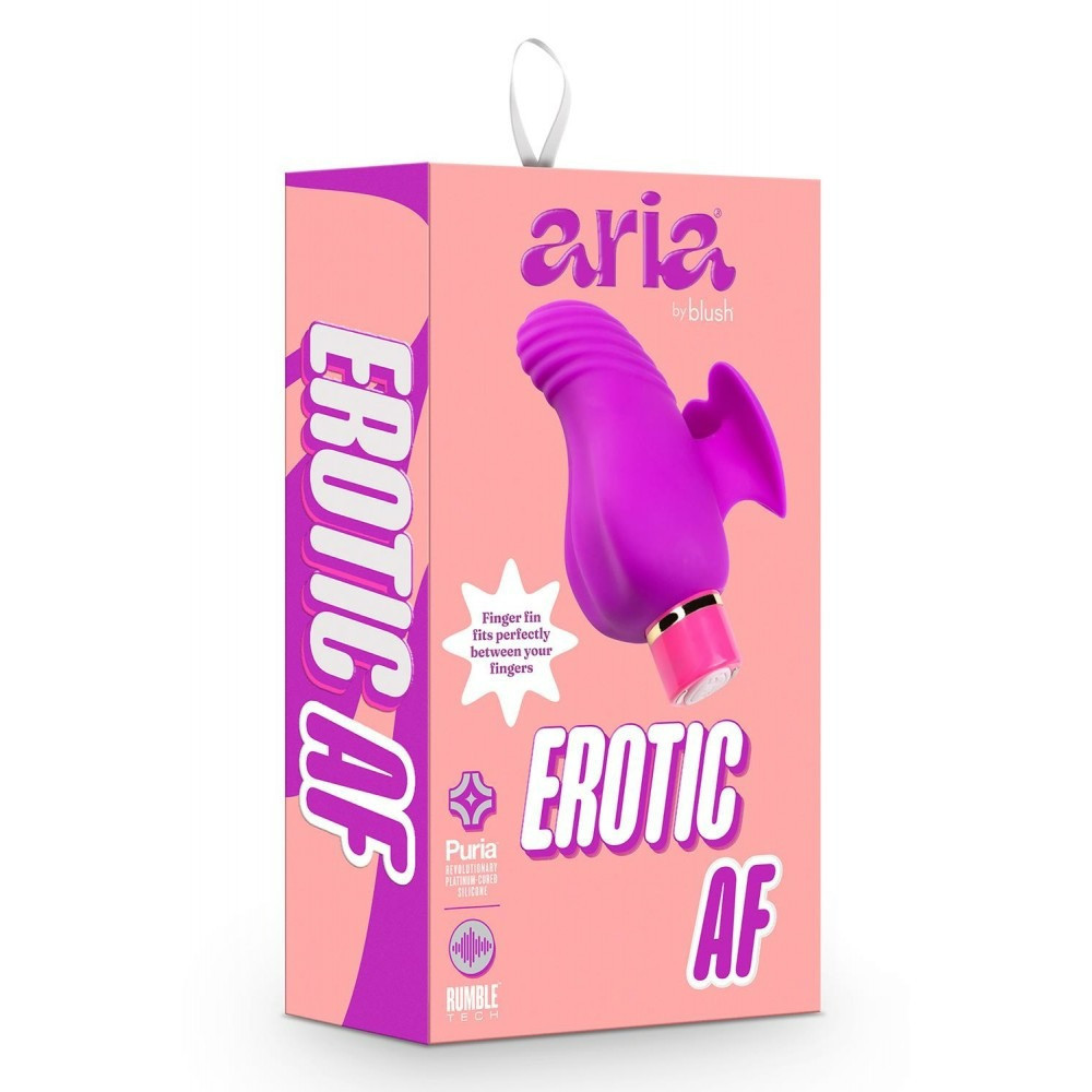 Вібратор на палець із рельєфом Aria Blush, силіконовий, рожевий Sex Aura Київ - фото 7
