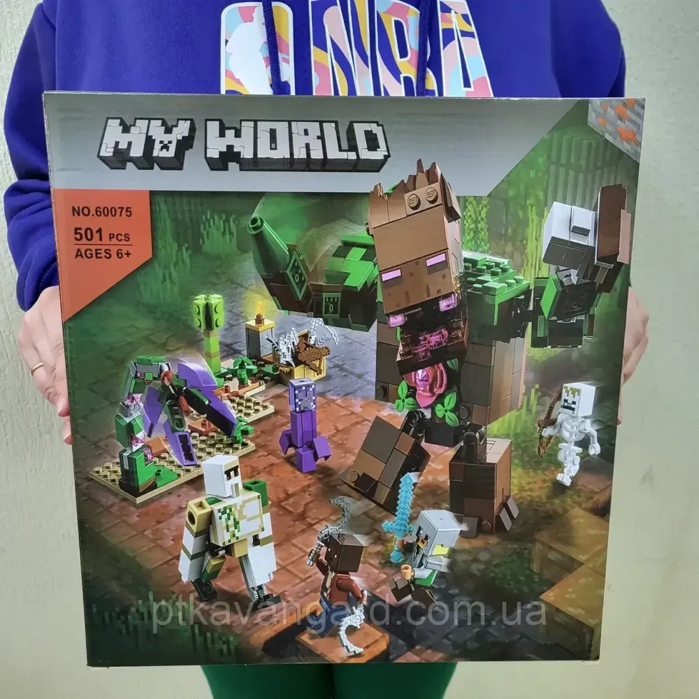 Конструктор блочный Майнкрафт чудовище из джунглей 501 деталь My World 60075 Хмельницкий - изображение 1