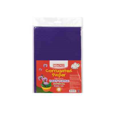 Цветной картон Maxi A4 Гофрокартон 21х29,7 см пурпурный (MX61894) Винница