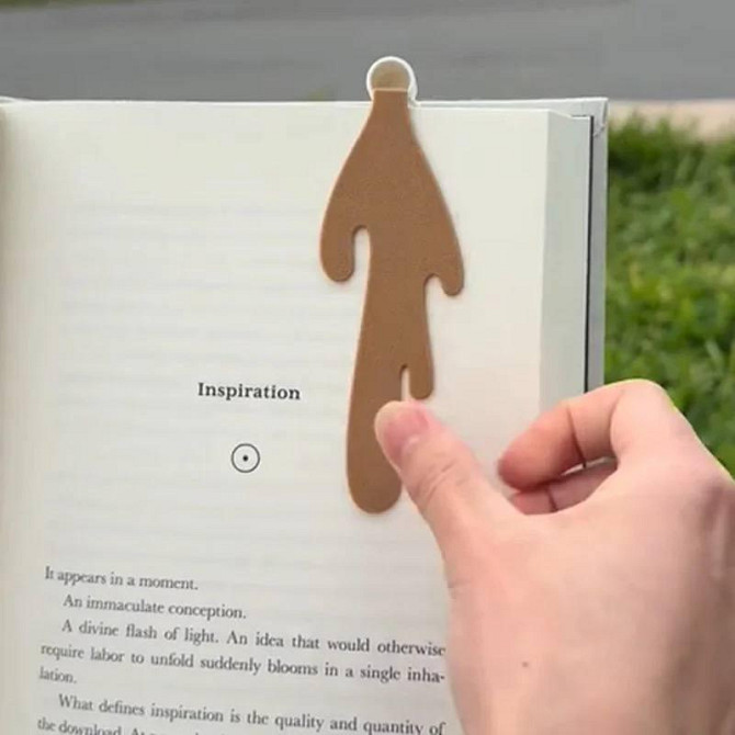 Книжная закладка в форме пролитой чашки кофе. Оригинальная закладка для книг. Подарок для книголюбов Киев - изображение 3