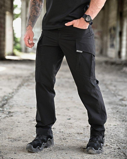 Стрейчеві літні тактичні штани OBLIVION black ДЛ7352 Одеса - фото 1