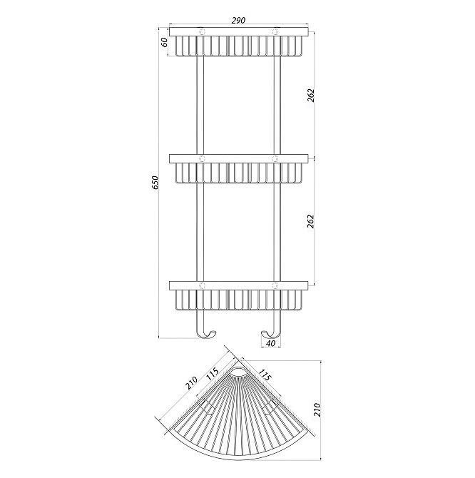 Поличка кутова TOPAZ 4115-3 Тернополь - изображение 3