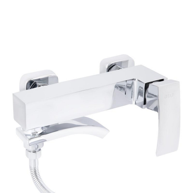 Змішувач для ванни з поворотним виливом, з душовим гарнітуром Qtap Swan Cascada QTSWA260CRM45565 Chrome Харків - фото 4