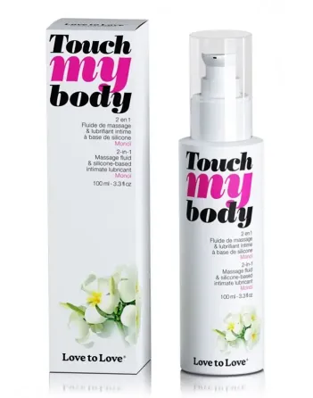 Масажний гель і змазка 2-в-1 Love To Love TOUCH MY BODY Monoi (100 мл) зволожуючий Львів
