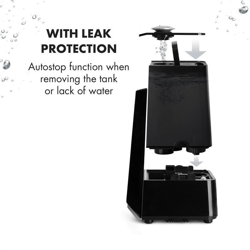 Зволожувач VapoAir Onyx зі світлодіодним екраном, сенсорний пульт дистанційного керування, чорний (Німеччина, Рівне - фото 8