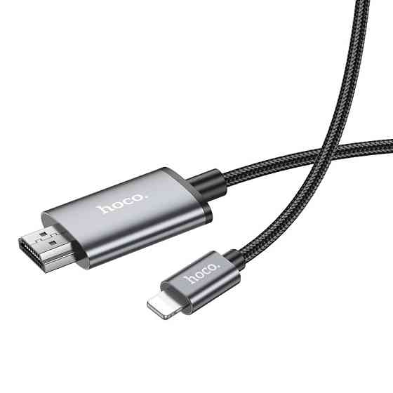 Перехідник HOCO UA27 HD on-screen cable iP to HDTV Metal Gray Одеса