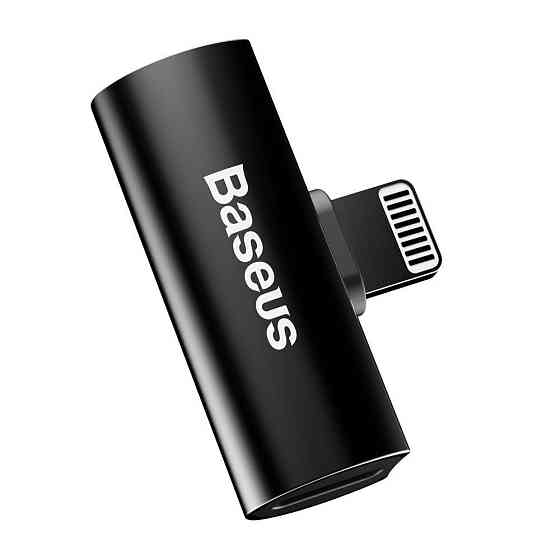 Переходник Baseus iP Male to iP+iP Female L46 (Черный) Николаев