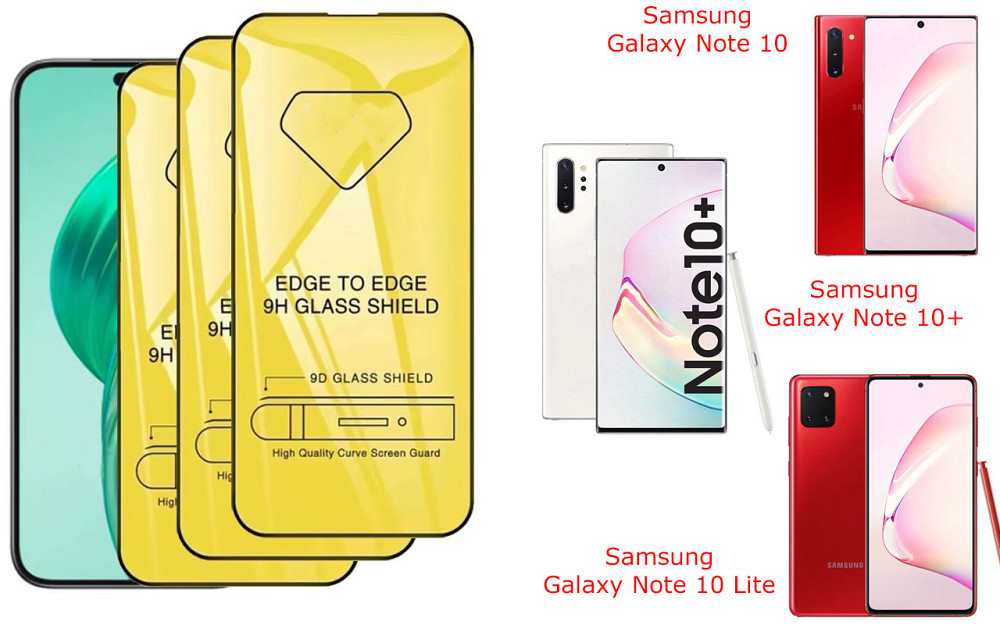 Захисне скло DefenzoGlass для Samsung Galaxy Note 10, Galaxy Note 10+, Galaxy Note 10 Lite – подвійна міцність Київ - фото 3