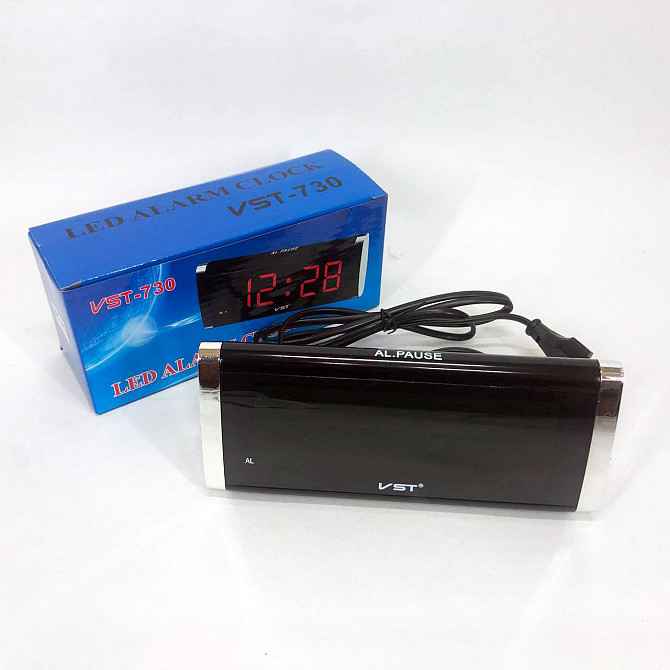Настольные цифровые часы с подсветкой VST-730-4, Часы с светящимся дисплеем со светящимся табло RU-89 Львов - изображение 7