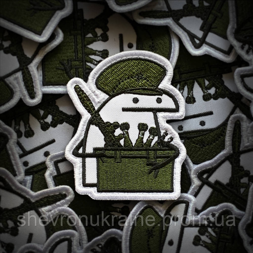 Шеврон флорк артиллерист (Форма контурная. На липучке) Размер 8x6.5см Киев - изображение 1