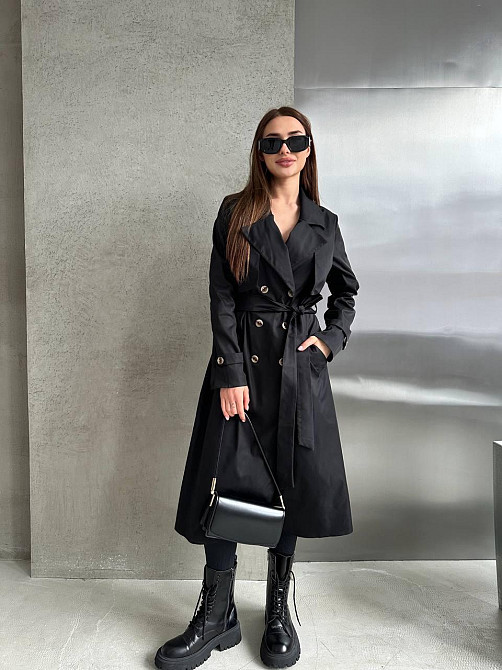 Жіночий трендовий стильний тренч  щільний коттон-парка Одеса - фото 4