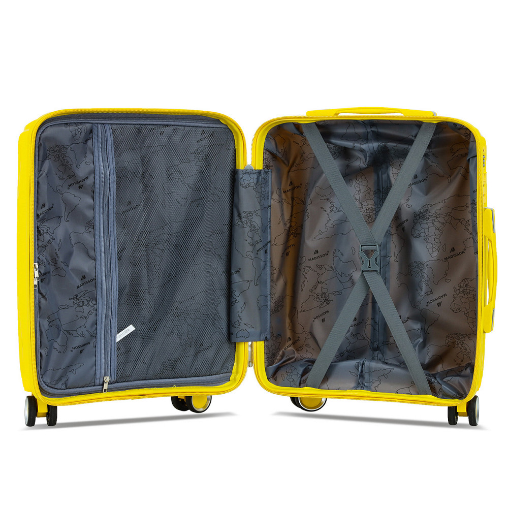 Чемодан полипропиленовый MADISSON 51103 малый 55 см желтый Киев - изображение 10