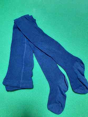 Колготи дитячі сині - 10 розмір на ріст 68см, 75% бавовна, 25% поліамід Київ
