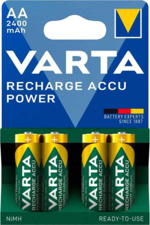 Акумулятор пальчик VARTA RECHARGEABLE ACCU AA 1.2V 2400mAh блістер 4 шт Рівне