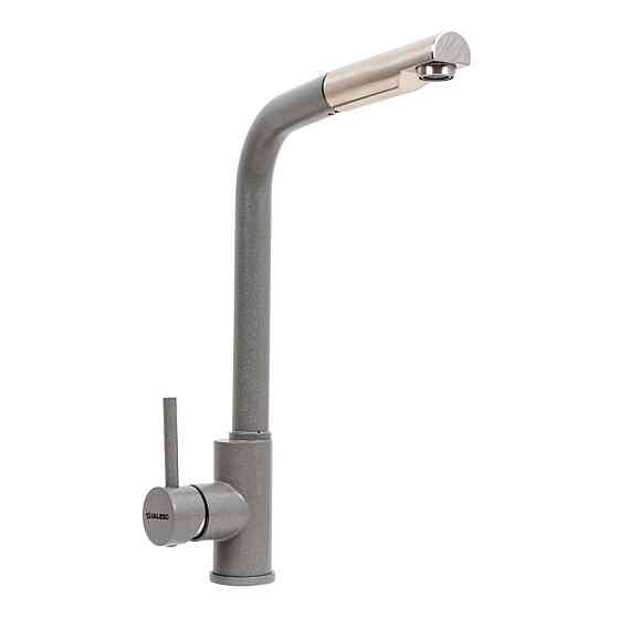 Кухонний змішувач з висувною лійкою VALESO Q411B Сірий мусон Коломыя