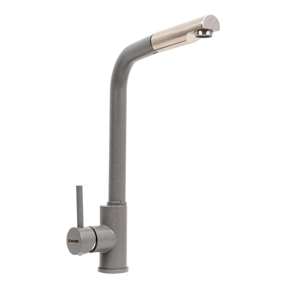 Кухонний змішувач з висувною лійкою VALESO Q411B Сірий мусон Коломыя - изображение 1
