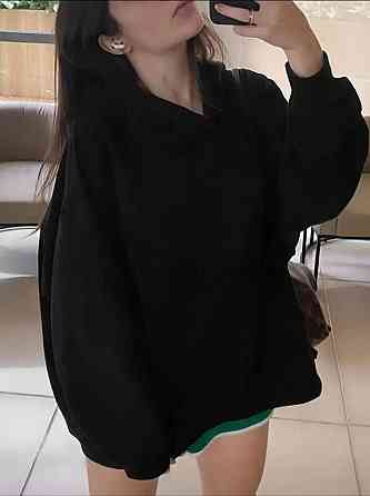 Женское стильное оверсайз худи из тринитки на флисе Одесса