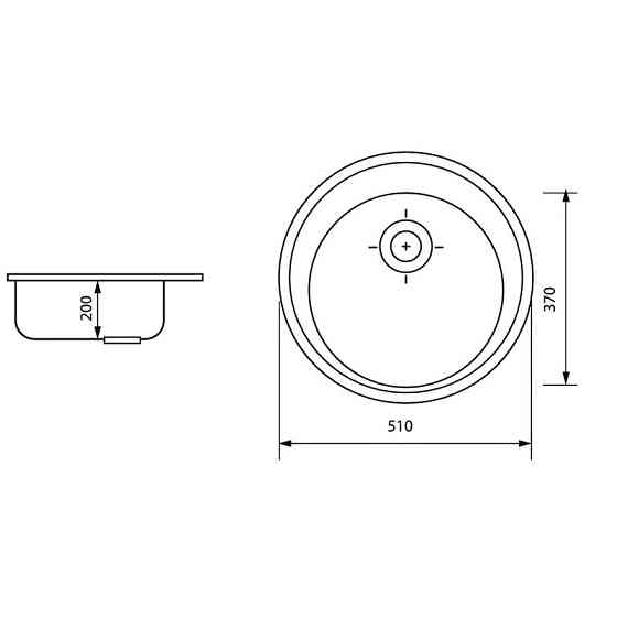 Мийка кухонна ZERIX ZS-510R-13 Графитная   ( ZX4537 ) 29239 Харьков