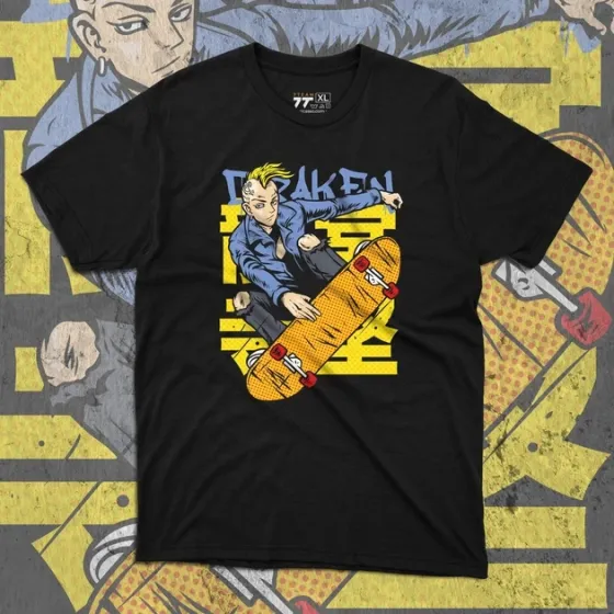 Футболка чоловіча з  принтом Токийские Мстители Рюгуджи Кен (Дракен) Розмір 48 Дніпро
