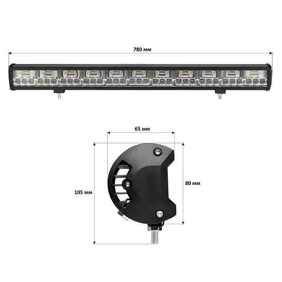 Светодиодная фара StarLight JR-K-198W 9-32V combo Харків