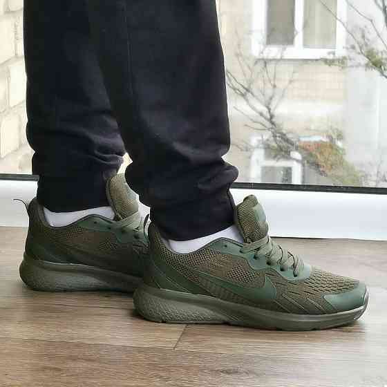 Кроссовки Nike Зелёные Найки BOOST Цвет Хаки Мужские Найк (размеры: 36,37,38,39,40,41) Днепр